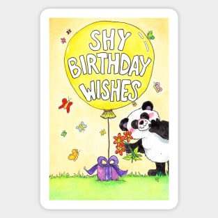 Shy Birthday Wishes Sticker